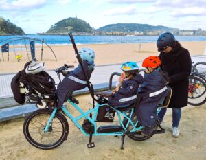 Listos para el invierno en bici de carga