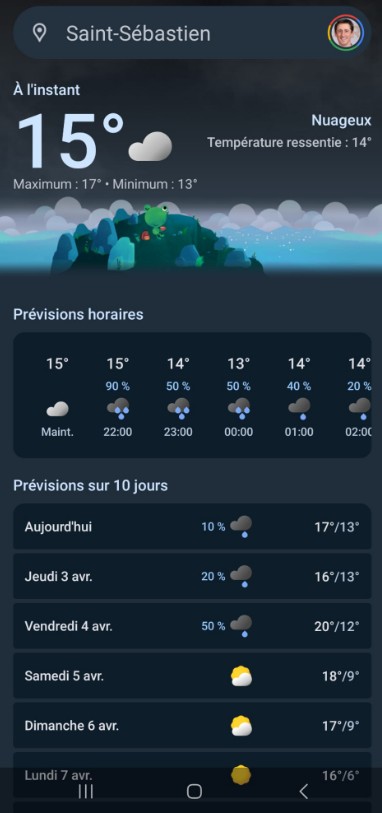 Google app tiempo
