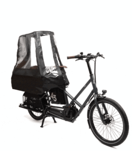 Capota de lluvia para cargo bike longtail